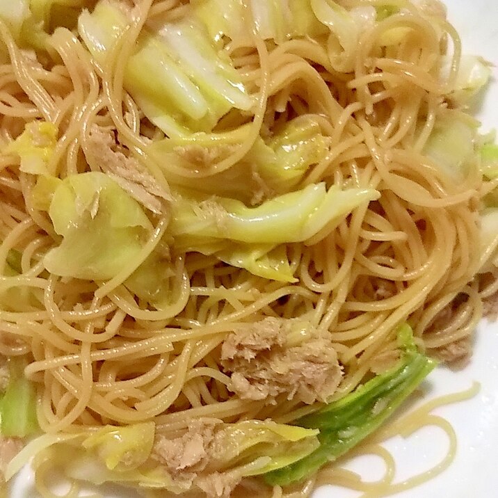 【缶詰】ツナとキャベツのパスタ